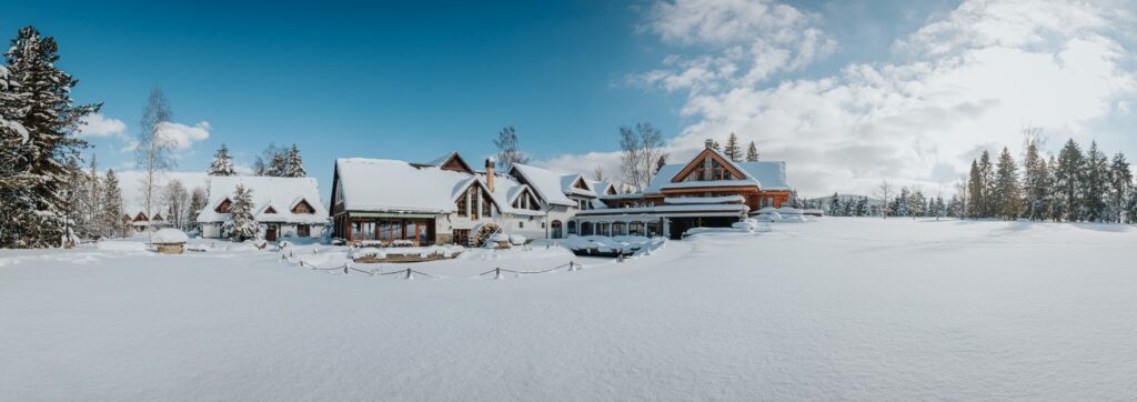 zima Oravský Háj panorama